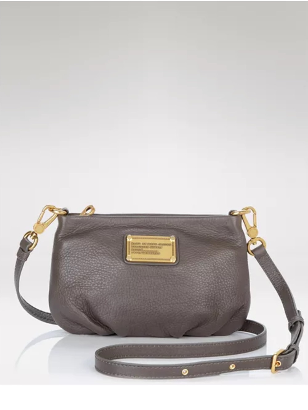 Marc Jacobs Leather Classic Q Percy Crossbody Bag Purse